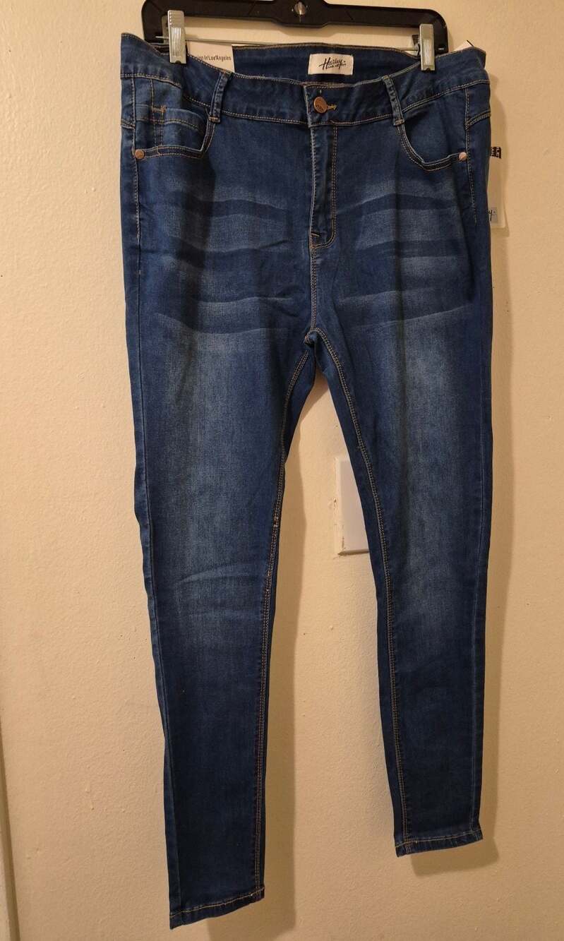 Hailey Made with Love Cool Tech Thin Stretch Fabric Skinny Jeans Size 14